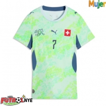Camiseta Suiza Breel Embolo #7 Visitante Equipación para mujer Mundial 2026 manga corta